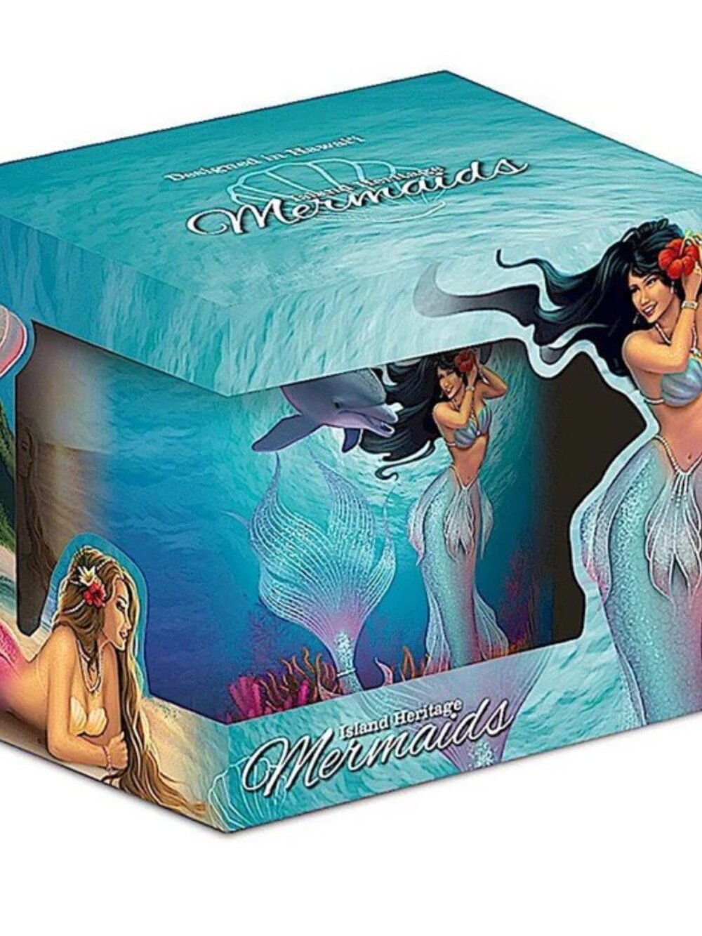 Island Heritage Hawaii Mermaids Jewel & Sunny 14 oz Coffee Mug